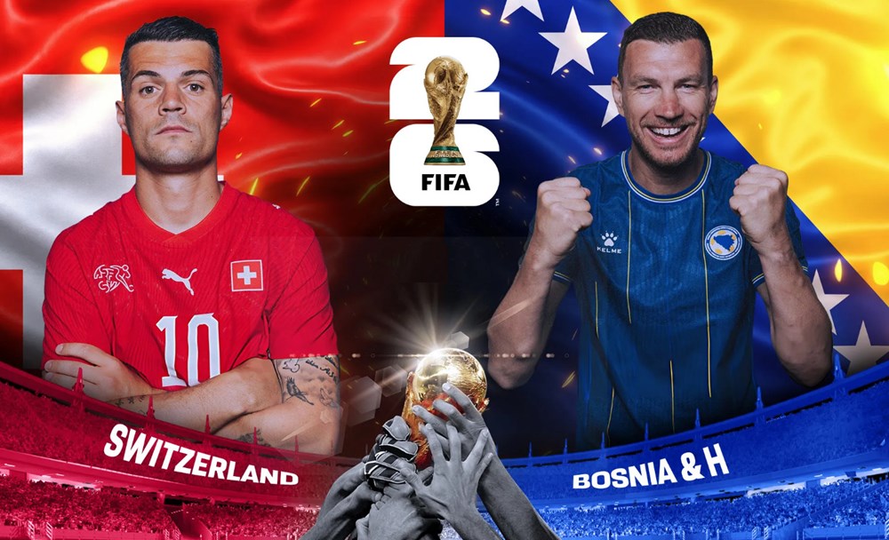 Dự đoán tỷ số Thụy Sĩ vs Bosnia và Herzegovina (02h00 ngày 19/6): Khẳng định đẳng cấp 1 Thụy Sĩ vs Bosnia và Herzegovina